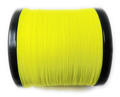 Reaction Tackle colorfast pigments closeup emphasizes bright visibility for fishing