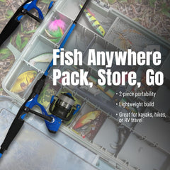 Reaction Tackle medium-action combo shown for versatile mid-range lure fishing