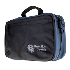 Reaction Tackle Deluxe bait binder front view, compact and saltwater-ready for quick field organization.
