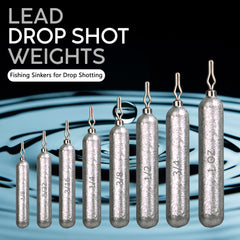 Reaction Tackle drop-shot weight with swivel head for improved rig action