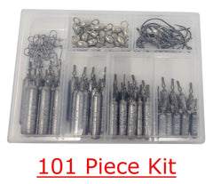 Reaction Tackle dropshot-sinker pencil weight with swivels for smoother line movement