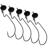 Reaction Tackle Lead Football Swing Jig 3-4oz black navigates rocky bottoms with snag resistance.