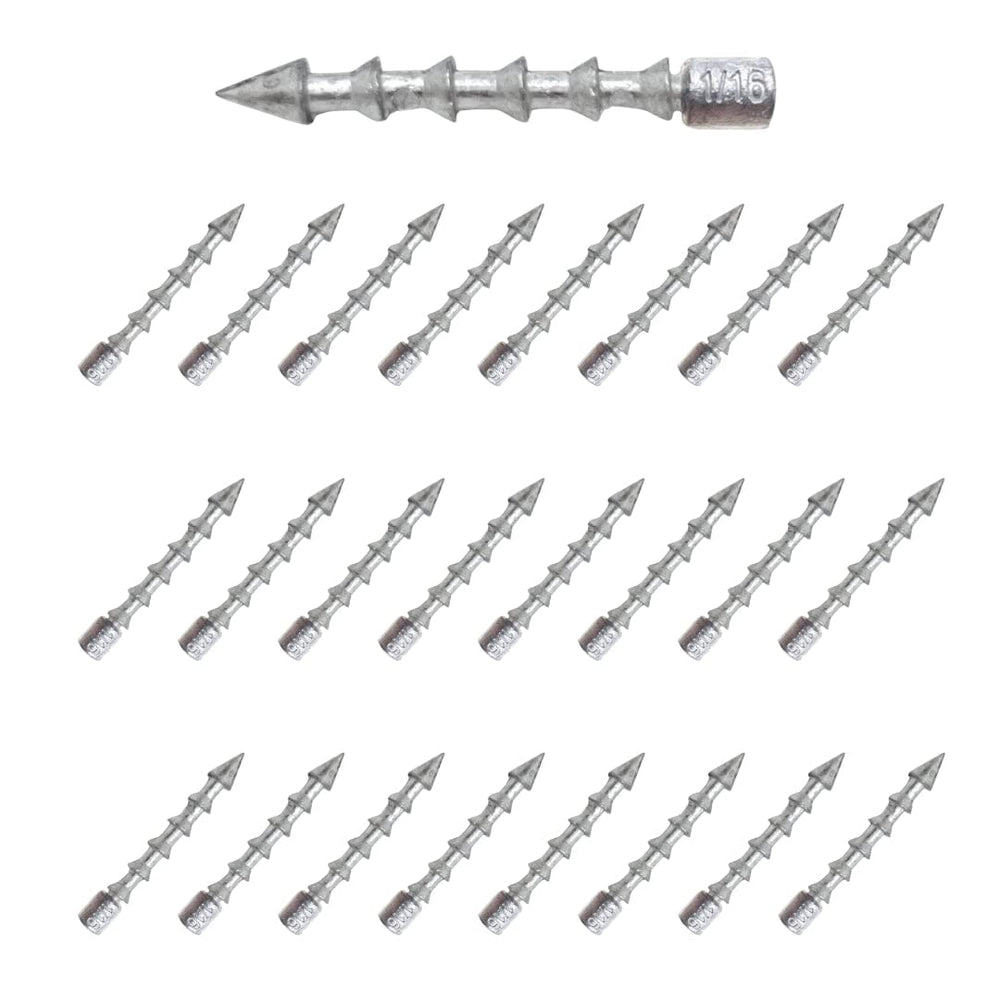 Reaction Tackle Lead Nail Weights insertion into bait for secure fit