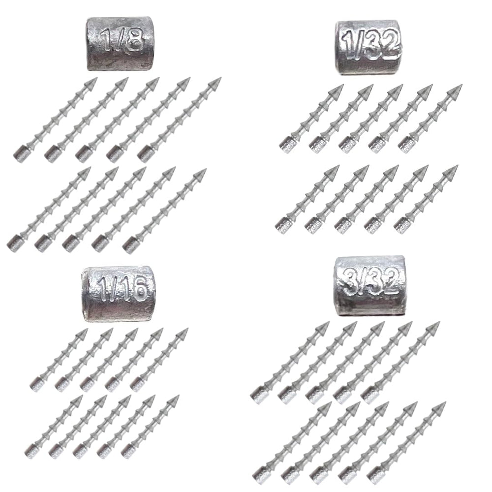 Reaction Tackle lead nail weights 1-32oz for neko rigs and precise bait action.
