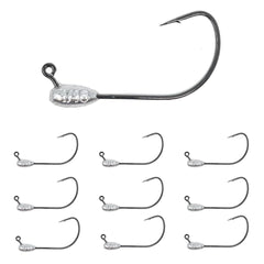 Reaction Tackle lead tube jig head 1/16oz close-up showing durable design