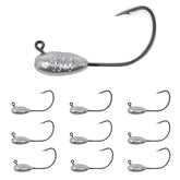 Reaction Tackle lead tube jig head captures bass strike with durable design.
