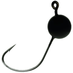 Reaction Tackle Lead Wacky Jig Head 3/16 oz in black, showing durable finish.