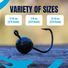 Reaction Tackle Lead Wacky Jig Head with a durable finish resists chipping