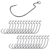 Reaction Tackle Ringed EWG Hook closeup for secure line join and natural bait motion
