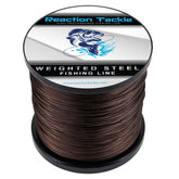 Reaction Tackle stainless steel trolling line 45lb coil for durable deep-water trolling.