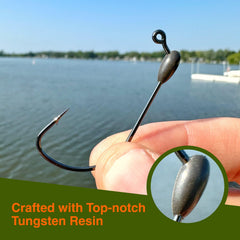 Reaction Tackle tungsten tube jig head underwater balance demonstrates natural movement and controlled tracking.
