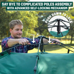 Reactive Outdoor 3 Sec Tent pop-up demo shows instant shelter for adventures.