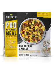 ReadyWise breakfast skillet pouch ready for a hearty trail start.