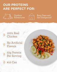 ReadyWise camping meal setup showing versatile, convenient protein for outdoor adventures.