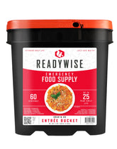 ReadyWise Entrée Bucket 60 servings, bulk storage for long-term emergency preparedness