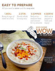 ReadyWise freeze-dried soup mix ingredients closeup shows high-quality, shelf-stable pantry staple.