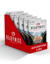 ReadyWise Trail Magic coffee packets showcased for on-the-go energy and flavor