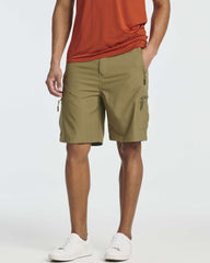 Real Essentials shorts with side pockets for easy access on hikes.