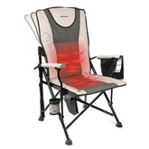 REALEAD heated camping chair back view with dual heating for outdoor comfort