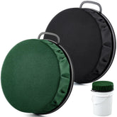 Reallnaive bucket seat lid with handle enables easy transport.