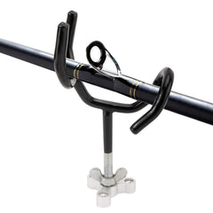 Triangular mounting base for RealPlus boat rod holder