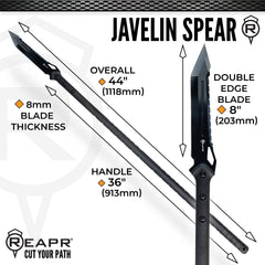 Nylon-fiberglass shaft of the spear