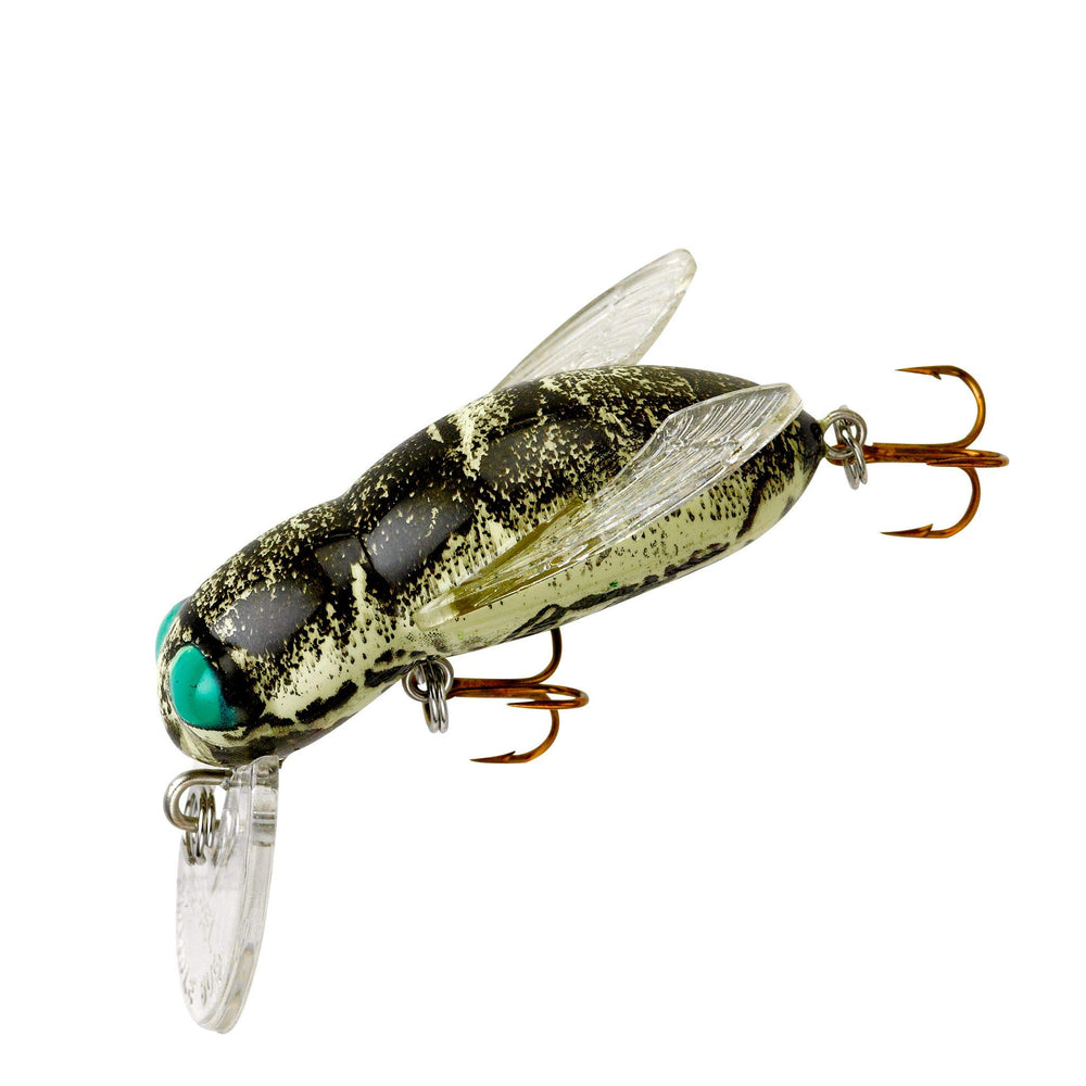 Rebel Bumble Bug topwater lure ready for surface strikes and bass fishing
