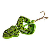 Rebel Buzz’n Frog topwater action drawing bass from long distances.