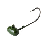 Rebel KEG Head Jig 3 Pack in green pumpkin for versatile LiveFlex action.