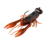Rebel LIVEFLEX Creek Craw Texas Red 1.875 in lure ready for creek bass