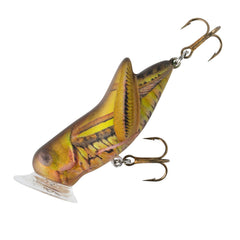 Rebel Lures Crickhopper Popper Army Cricket 1.75in creates a loud splash for distant bites