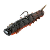 Rebel Lures LIVEFLEX Cata Crawler Wooly Bear 2in in water, lifelike prey that draws bites.