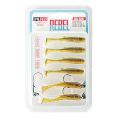 Rebel Lures LIVEFLEX Darter jig-head detail showing lifelike motion in water
