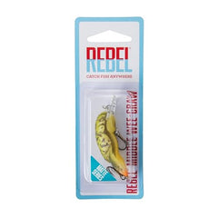 Rebel Lures Middle Wee Craw diving action demonstrates easy-to-cast lure for rivers and ponds.