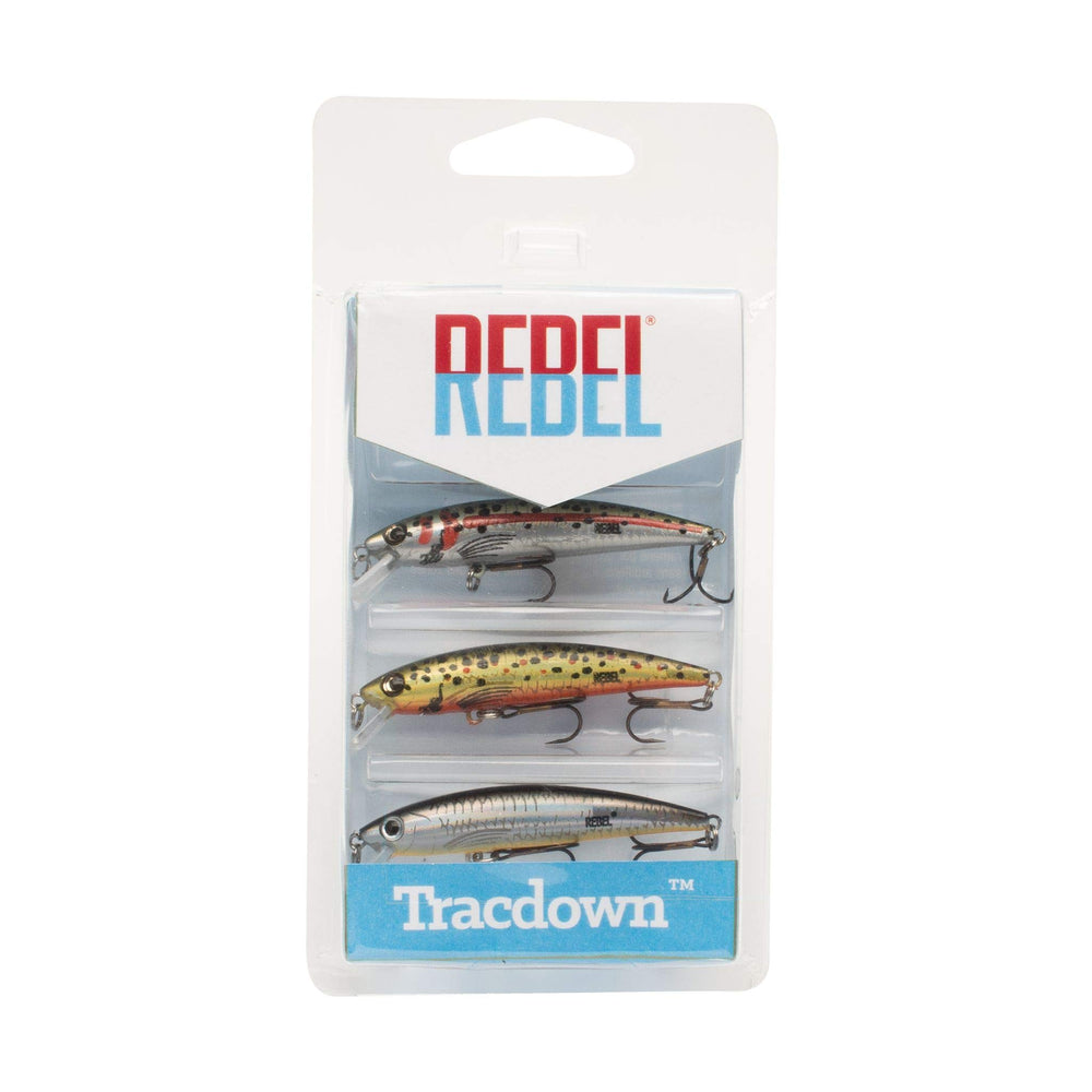 Rebel Pop-R Triple Threat 3 Pack lure; versatile topwater option for bass fishing.