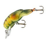 Rebel Teeny Wee-Craw in Rusty Craw captures lifelike profile to attract bass and trout.