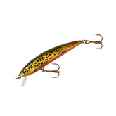 Rebel Tracdown Minnow Brown Trout side view showcases its compact 2.5-inch body for trout fishing.