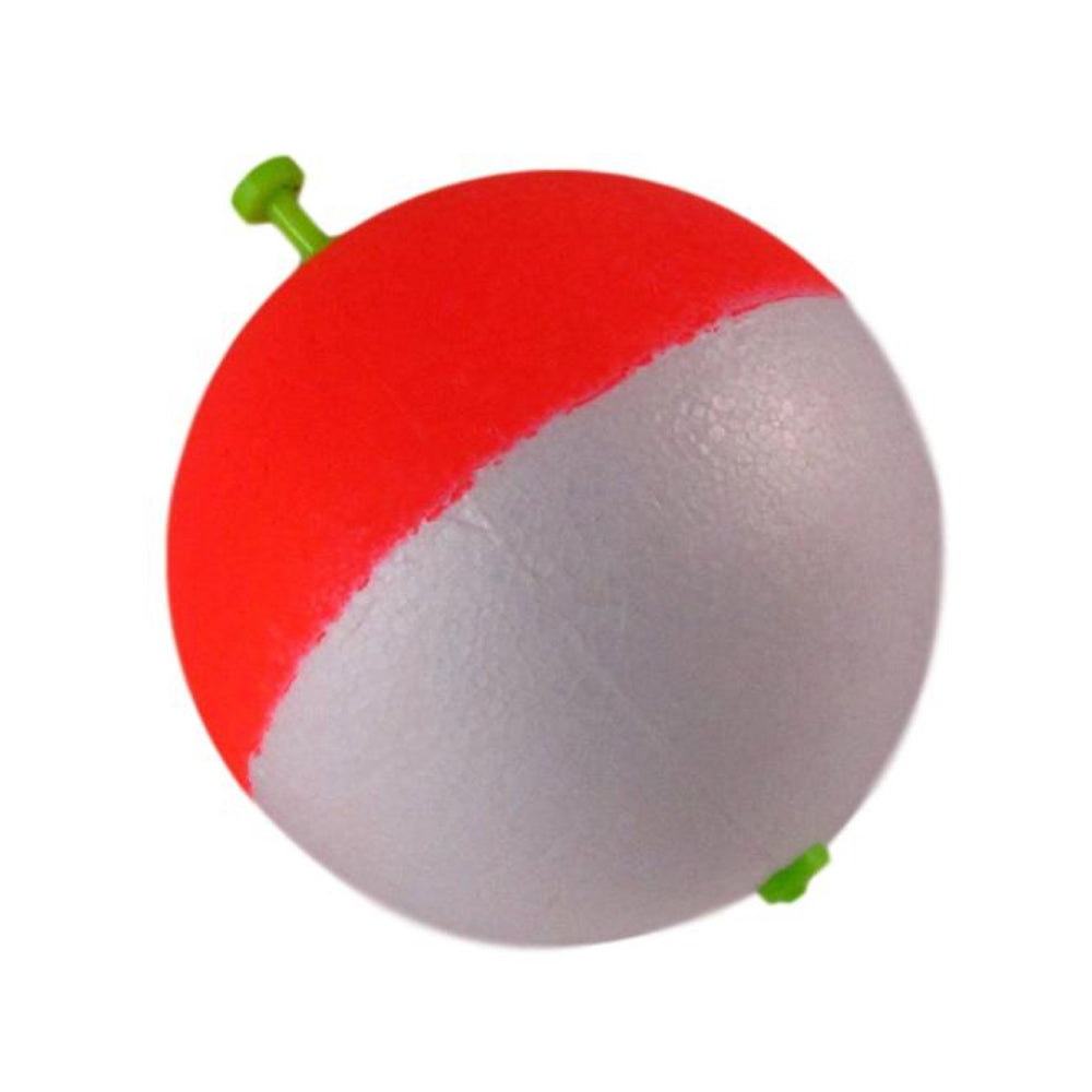 RebelFIN 3-inch round foam bobber with snap-on design, high visibility for freshwater and saltwater fishing