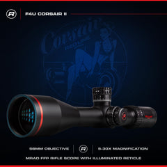 Red-Line Optics Corsair F4U recoil test image demonstrates sturdy tracking under heavy recoil.