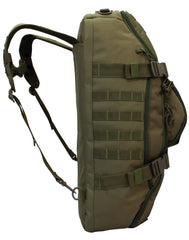 Red Rock Outdoor Gear Traveler Duffle side view showing reinforced carry handles and rugged fabric.
