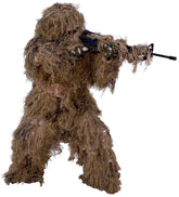 Red Rock Ghillie Suit hood detail for stealth camouflage in the field
