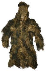Red Rock Outdoor Gear ghillie parka hood for full camouflage concealment.