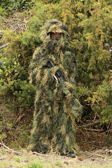 Red Rock Ghillie jacket showcases woodland camouflage for improved concealment