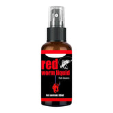 Red Worm Concentrate Liquid bottle pour delivers even scent dispersion for better bite chances