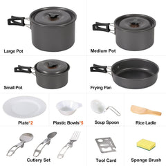 REDCAMP 2.8L pot image focus for boiling meals outdoors.