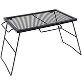 REDCAMP 2-in-1 folding grill grate top for open flame cooking and even heat.