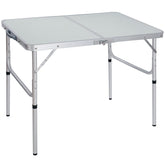 REDCAMP aluminum camping table top view with a spacious 36x24 inch surface for outdoor meals