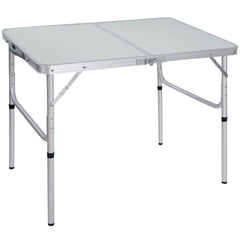 REDCAMP aluminum camping table top view with a spacious 36x24 inch surface for outdoor meals