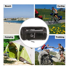 Bottom handle shown on REDCAMP compression sack for easy carrying on hikes