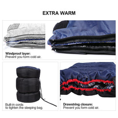 REDCAMP bag shown for 41F/5C warmth in cool night scene
